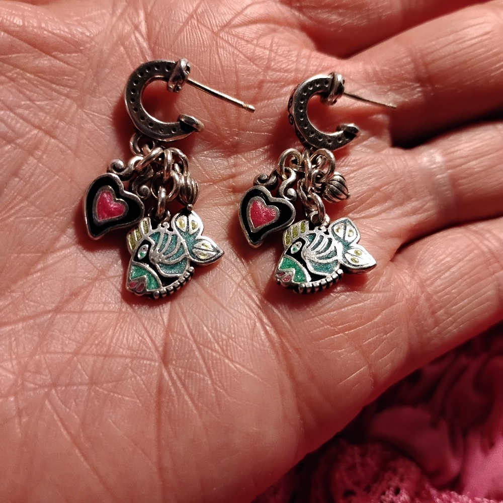Brighton Fish Earrings With Hearts